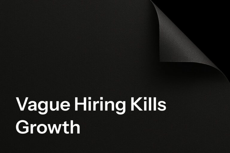 Vague Hiring Kills Growth