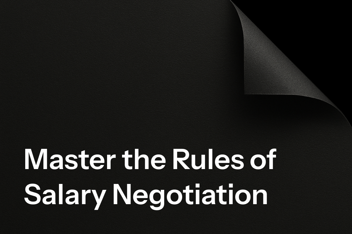 Negotiating Games Salary Negotiation is a Game